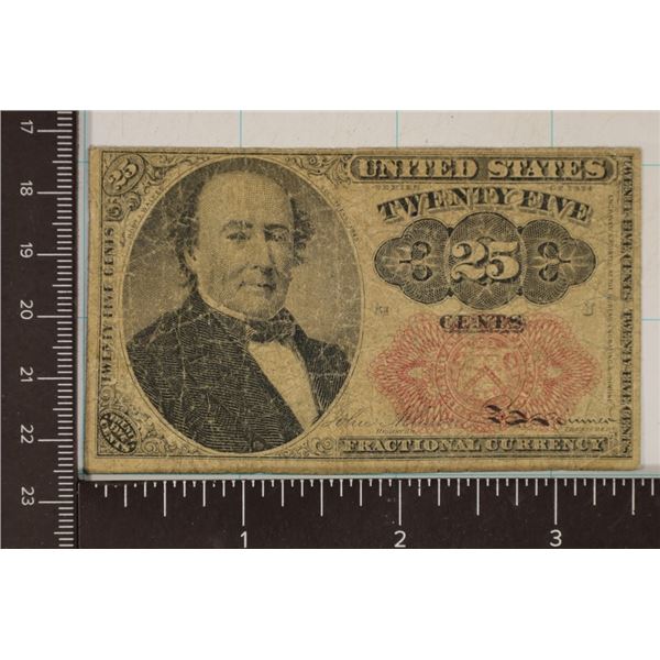 1874 US 25 CENT FRACTIONAL CURRENCY
