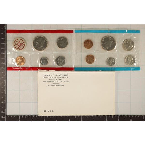 1971 US MINT SET (UNC) P/D/S (WITH ENVELOPE)