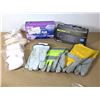 Image 1 : LOT DE 7 GANTS ET 2 BTES DE GANTS JETABLE ASST