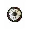 Image 2 : Stained Glass Floral, Tiffany Style Table Lamp - 12.5" x 18"