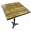 Image 2 : Bistro Square Wooden Restaurant Table - 28 x 41"