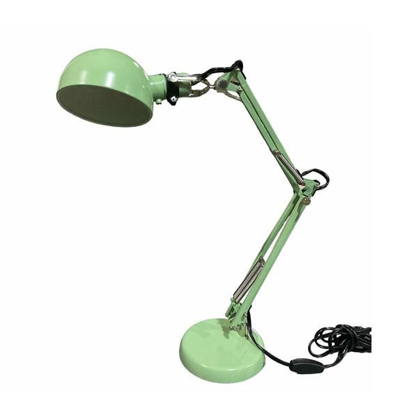 Group of 2 Ikea Forsa Green Desk Lamp - 16.5 x 20.5 x 6"