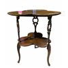 Image 2 : Antique Clover-top Side Table - 24 x 30"