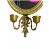 Image 2 : Vintage Brass Wall Mirror - 15.5 x 32.67 x 5.5" - Retail $1000