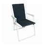 Image 1 : 2 Black Foldout Chairs - 20.75 x 30.5 x 18.5"
