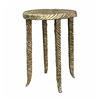 Image 1 : Silver Waves Martini Table - 12.25 x 18.25 x 10" - Retail $475