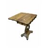 Image 1 : Vintage Wooden Side Table that Folds Out - 26 x 29.75 x 13" - Size as is: 26 x 29.75 x 13" Folded ou