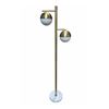 Image 1 : Modern Golden Floor Lamp - 19.25 x 65.5 x 10.75"