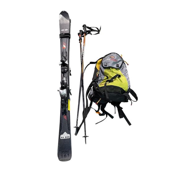 Group of assorted ski equipment - Enduro RX 800