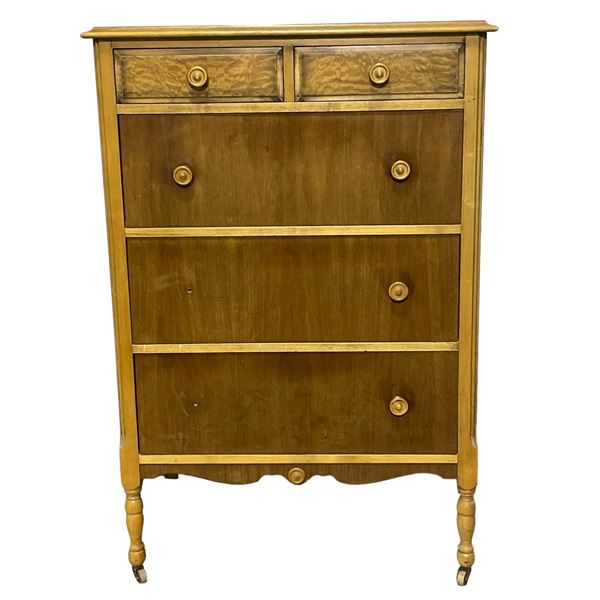 Old Wooden Dresser (Missing Knobs) - 32 x 48.25 x 20"