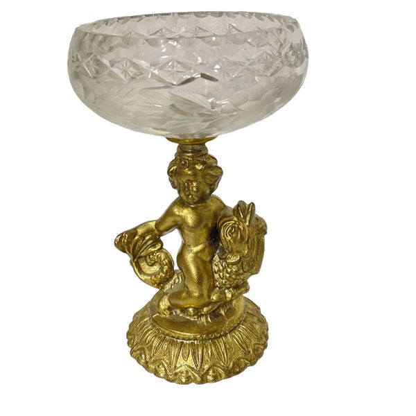 Ashtray w/ Cherub - 5.25 x 7.75"