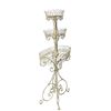 Image 3 : Vintage 3-Tiered Iron Plant Stand - 32.5 x 55.25 x 14.5" - Retail $2450