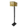 Image 2 : Modern Glass Floor Lamp - 17.75x61.25.8.75- (glass top is a bit broken)