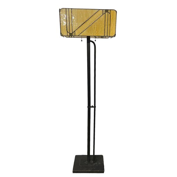 Modern Glass Floor Lamp - 17.75x61.25.8.75
