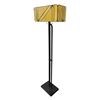 Image 3 : Modern Glass Floor Lamp - 17.75x61.25.8.75