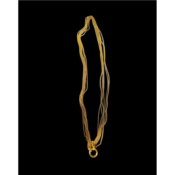 "Upload" - Hero Golden Necklace, Retail price $395.00