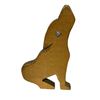 Image 2 : Native Art hand engraved Wood Sculpture - approx. 8" x 13"