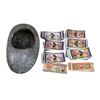 Image 1 : "The Witch's Hat" & "The Magician" Props Accessories - includes a prop carved stone & approx.75 Chin