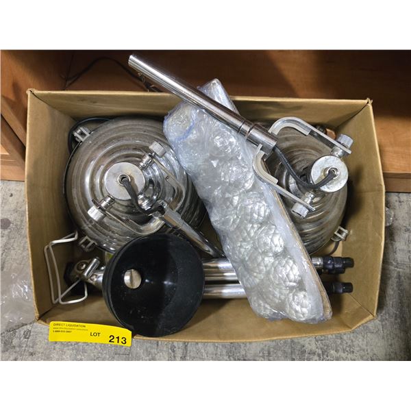 Movie Set Dec Accessories Box includes 2 lamps etc.