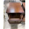 Image 2 : "Superman & Lois - Modest Hotel" - Pair of wooden nightstands