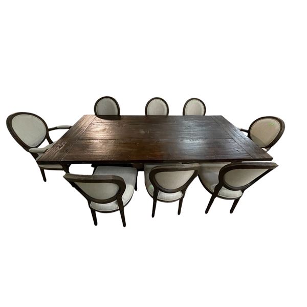 LIKE NEW Restoration Hardware - St. James  Dining table w/ 8 dining chairs - Retails: $14000