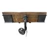 Image 4 : rolling railroad cart coffee table (approx 50 x 28 x 18in H)