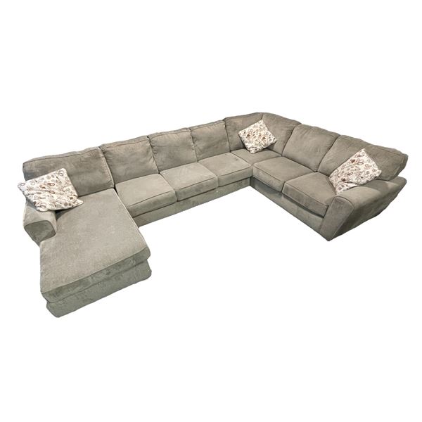 Ashley furniture 4 pc large sectional sofa (some spots) approx 8ft 1/4 x 11 1/2 ft W