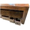 Image 2 : Reclaimed solid wood entertainment stand - approx 63in x 18in x 24in