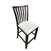 Image 2 : Set of 4 counter height chairs (needs polishing) seat approx 23in H x 18in x 17in