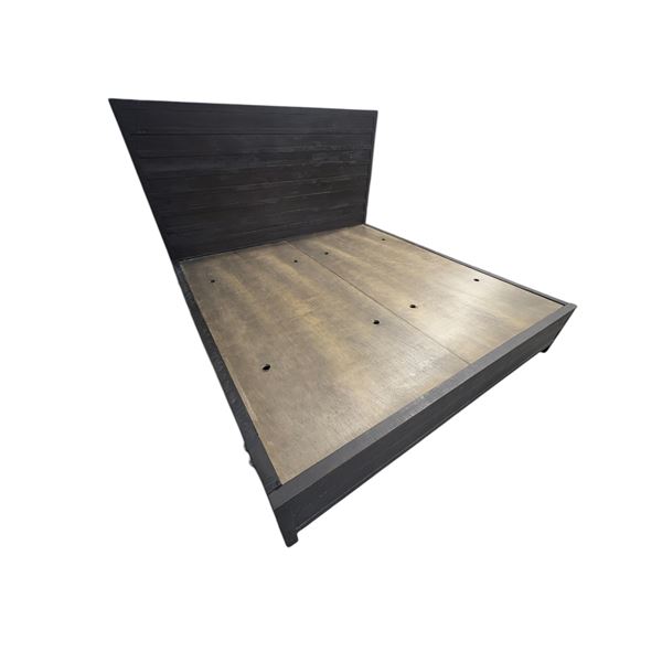 Restoration Hardwood St. James - Solid Wood King sized bed frame w/storage - Retails: $5,195.00
