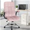 Image 2 : KCREAM pink Office Chair Fabric Velvet Computer Desk Chair - retails for $1000