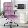 Image 2 : KCREAM purple Office Chair Fabric Velvet Computer Desk Chair - retails for $1000