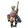 Image 1 : Group of Assorted Toys, Brass Giraffe, Dog Statue & Lady Figurine