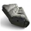 Image 2 : Grey Cloth Electronic Double Reclining Sofa (88x42x36)