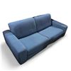Image 1 : Blue Pullout Sofa (78x37x30)