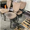 Image 2 : 4 Clothed Chairs 1 in Need of Cleaning (36x20x)