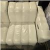 Image 2 : White Tone 3 Piece Sectional Sofa w/Adjustable Head Rest & Single Recliner + USB Port (Unknown Worki