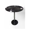 Image 1 : Round Black Glass Top Bar Height Table (32x40)