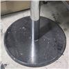 Image 3 : Round Black Glass Top Bar Height Table (32x40)