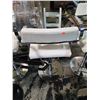 Image 3 : 3 White Adjustable Bar Stools w/Chrome Armrest & Light Up High Chair