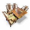 Image 1 : Beautiful Asian Tea Table w/4 Armchairs (43x34x27)