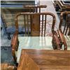 Image 2 : Beautiful Asian Tea Table w/4 Armchairs (43x34x27)