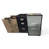 Image 1 : 2 Side Cabinets & Box of Misc Electronics