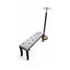 Image 1 : Padded Button Top Hall Bench & Rolling IV Bag Dropper