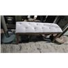 Image 2 : Padded Button Top Hall Bench & Rolling IV Bag Dropper