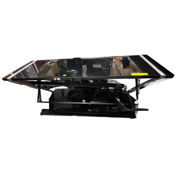 Black TV stand/table - approx. 50in x 19in x 23in tall