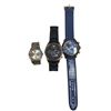 Image 1 : Group of 3 Assorted Wrist Watches - Swatch, Imperial Armani, Guess