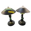 Image 1 : Set of 2 Contemporary Table Lamps (17in H)