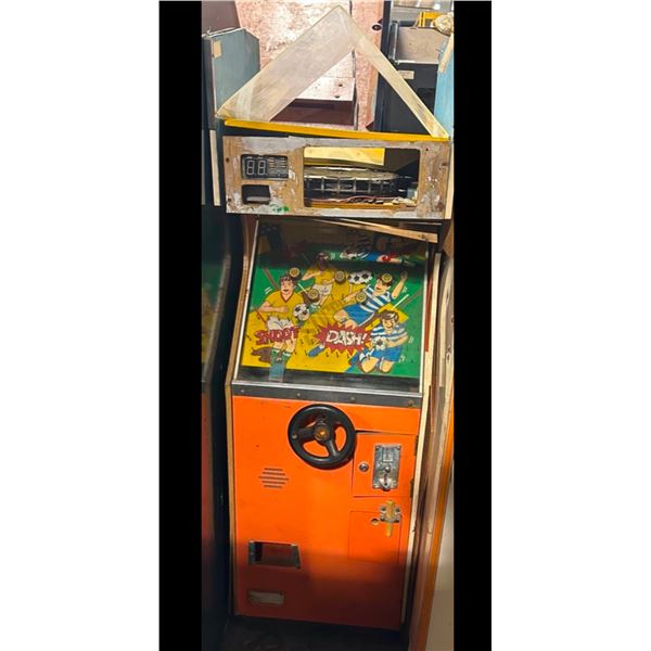 Vintage Electronic Soccer Arcade Machine (Parts or Repair - 61in x 18x 19x)