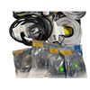 Image 2 : Group of Assorted Cables - Cat-6 Network Cables, 16AWG Computer PC Power Cord 6ft, Cat-8 100ft